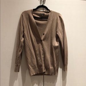 Jcrew taupe cardigan